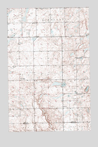 Stady, ND USGS Topographic Map