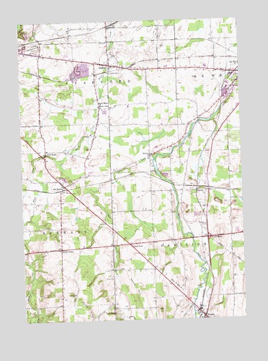 Stafford, NY USGS Topographic Map