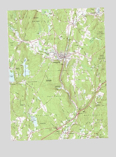Stafford Springs, CT USGS Topographic Map