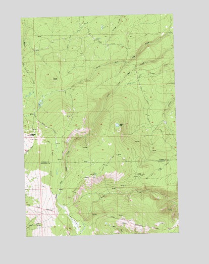 Stagman Butte, WA USGS Topographic Map