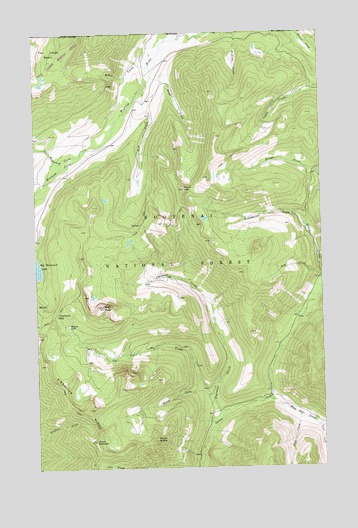 Stahl Peak, MT USGS Topographic Map