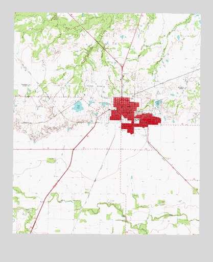Stamford, TX USGS Topographic Map