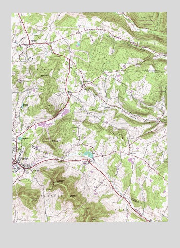 Stamford, NY USGS Topographic Map