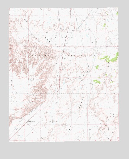 Standing Horse Mesa, AZ USGS Topographic Map