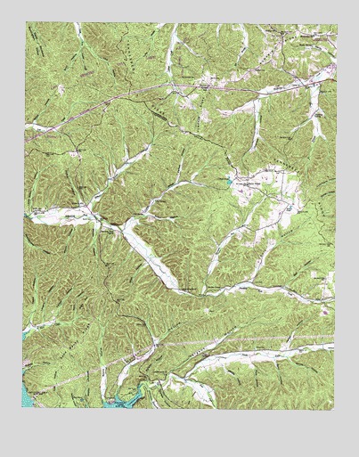 Standing Rock, TN USGS Topographic Map