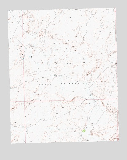 Standing Rock NW, NM USGS Topographic Map