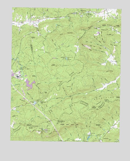 Standingstone Mountain, SC USGS Topographic Map