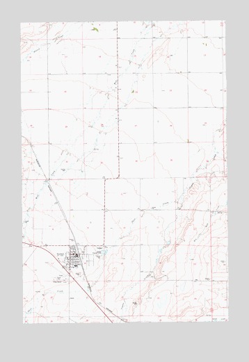 Stanford, MT USGS Topographic Map