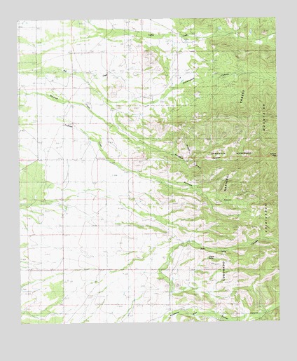 Stanford Canyon, AZ USGS Topographic Map