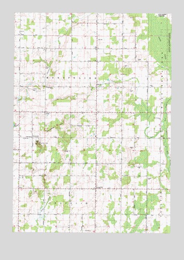 Stangelville, WI USGS Topographic Map