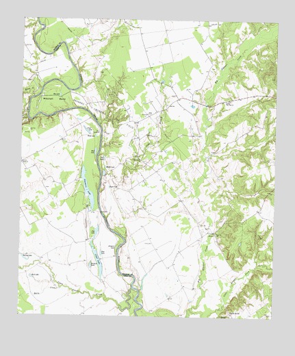 Stanmire Lake, TX USGS Topographic Map