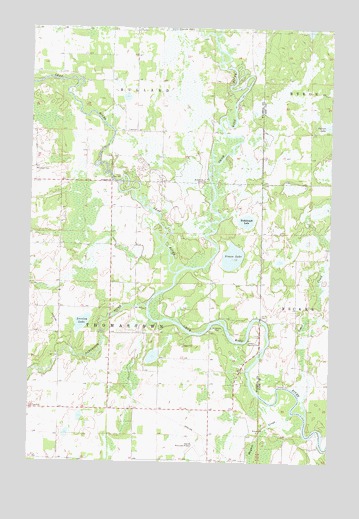 Staples NE, MN USGS Topographic Map