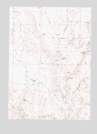Star Creek Reservoir, OR USGS Topographic Map