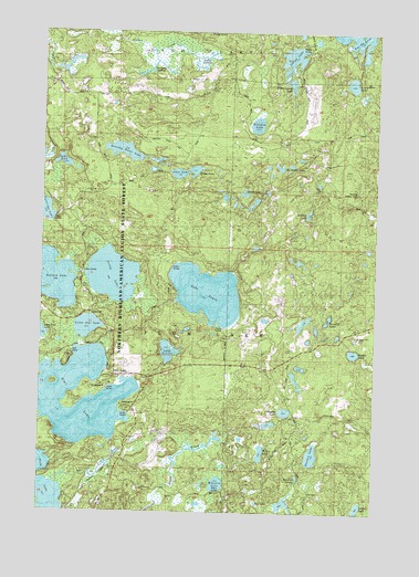 Star Lake, WI USGS Topographic Map