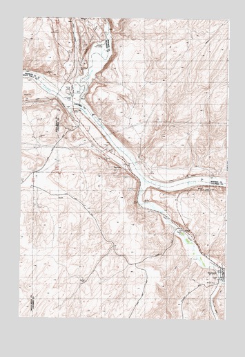 Starbuck West, WA USGS Topographic Map