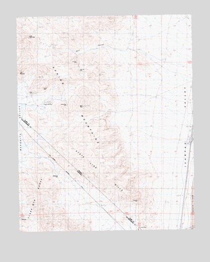 State Line Pass, CA USGS Topographic Map
