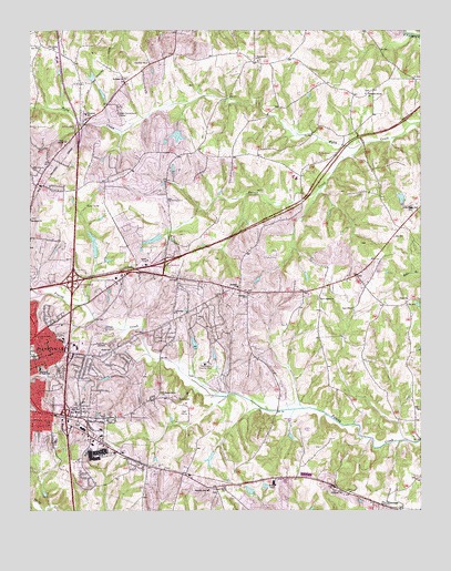 Statesville East, NC USGS Topographic Map