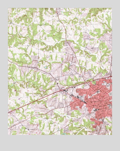 Statesville West, NC USGS Topographic Map