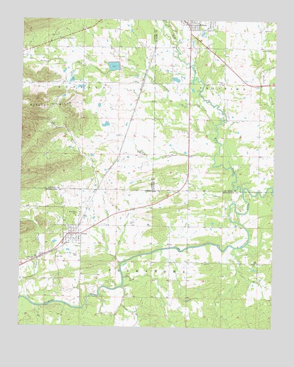 Albion, OK USGS Topographic Map