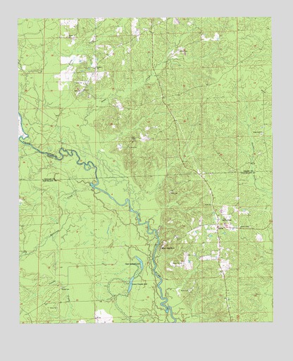Staves, AR USGS Topographic Map