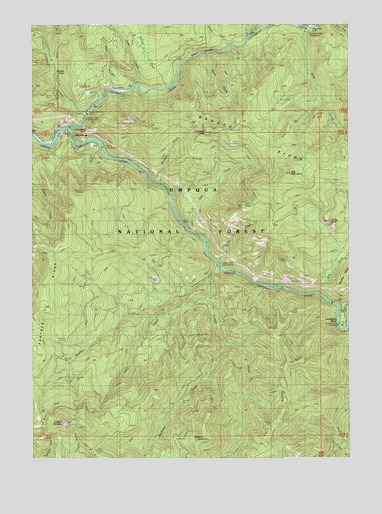 Steamboat, OR USGS Topographic Map