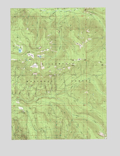 Blair Lake, OR USGS Topographic Map
