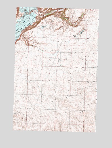 Steamboat Rock SE, WA USGS Topographic Map