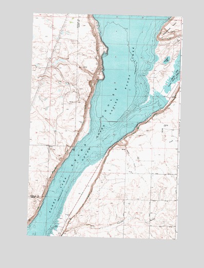 Steamboat Rock SW, WA USGS Topographic Map