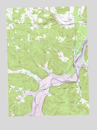 Steamburg, NY USGS Topographic Map