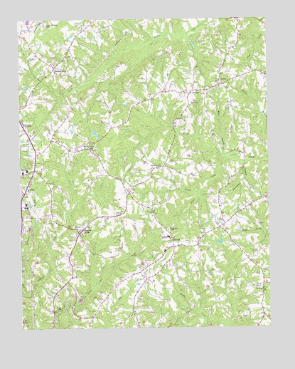 Blairs, VA USGS Topographic Map