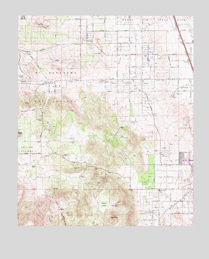 Steele Peak, CA USGS Topographic Map