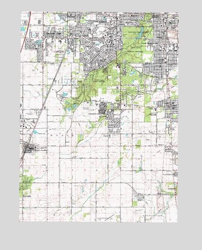 Steger, IL USGS Topographic Map
