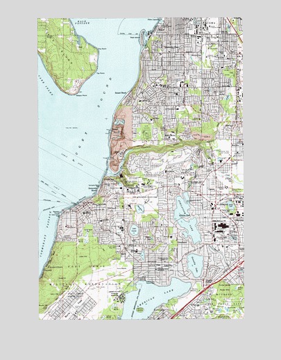Steilacoom, WA USGS Topographic Map