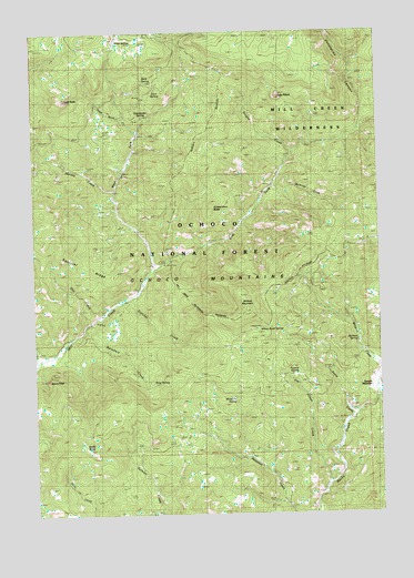 Steins Pillar, OR USGS Topographic Map