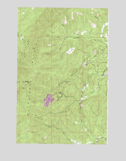 Stensgar Mountain, WA USGS Topographic Map