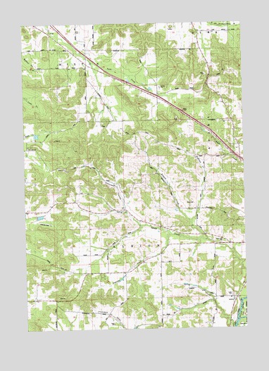 Stenulson Coulee, WI USGS Topographic Map