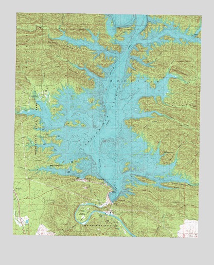 Stephens Gap, OK USGS Topographic Map