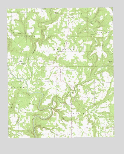 Steprock, AR USGS Topographic Map