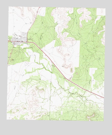 Sterling City, TX USGS Topographic Map