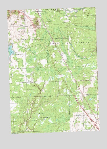 Sterling NW, MI USGS Topographic Map