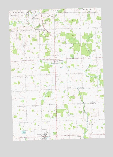 Stetsonville, WI USGS Topographic Map