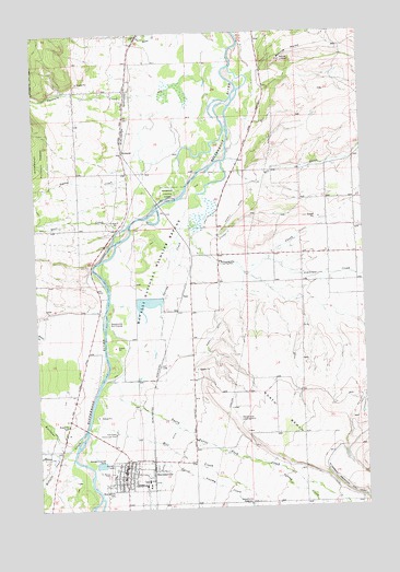 Stevensville, MT USGS Topographic Map