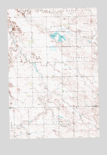 Stewart Lake, ND USGS Topographic Map
