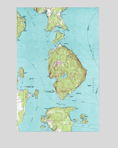 Blakely Island, WA USGS Topographic Map
