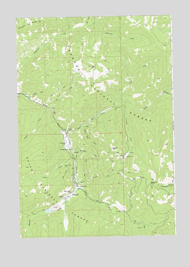 Stibnite, ID USGS Topographic Map