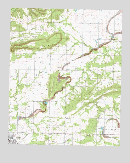 Stigler East, OK USGS Topographic Map