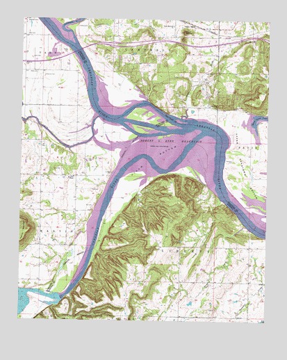 Stigler NE, OK USGS Topographic Map