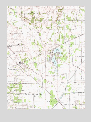Stillwell, IN USGS Topographic Map
