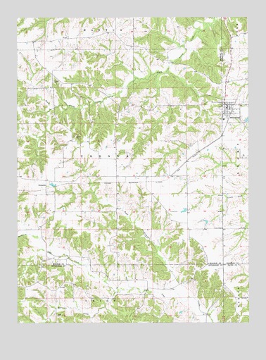 Blakesburg, IA USGS Topographic Map