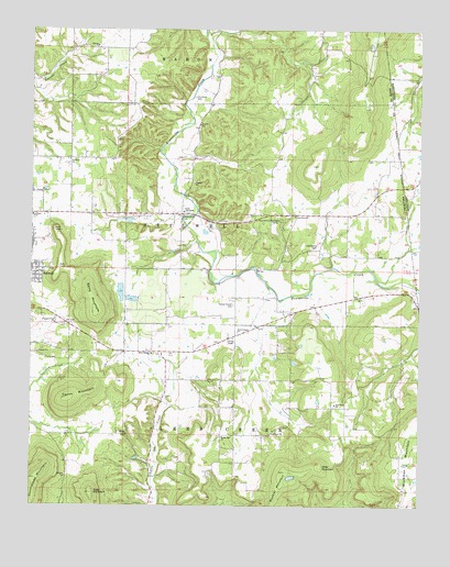 Stilwell East, OK USGS Topographic Map
